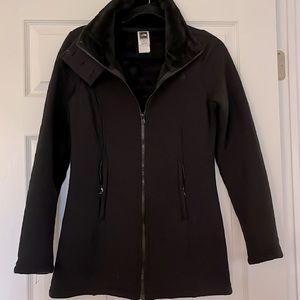 NWOTS! Northface black zip up size small never worn! Fleece lining size small
